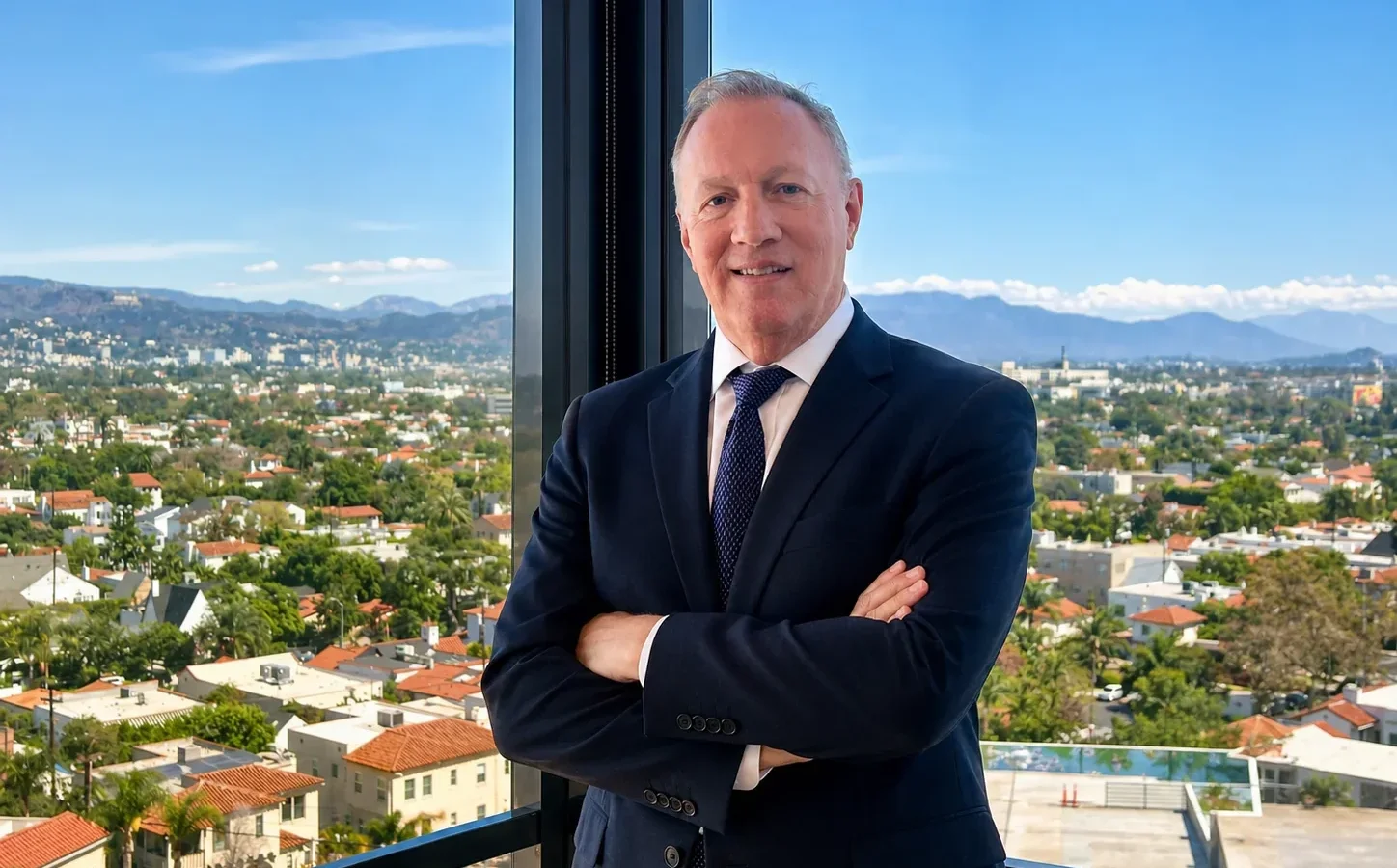 Philip Kaufler in his Beverly Hills office